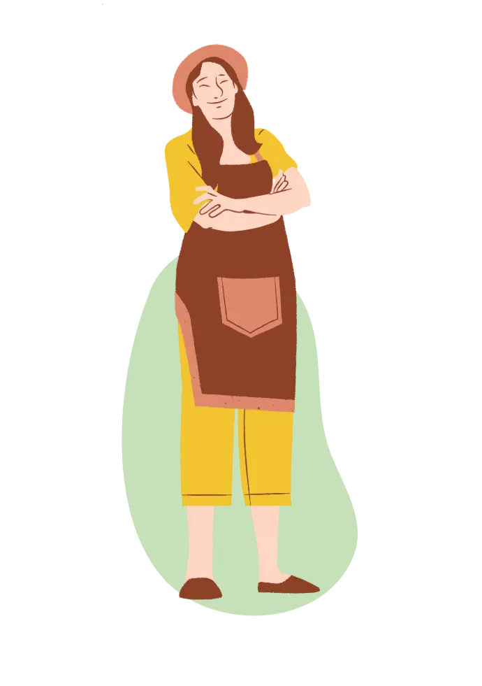 Growzy farmer vector image